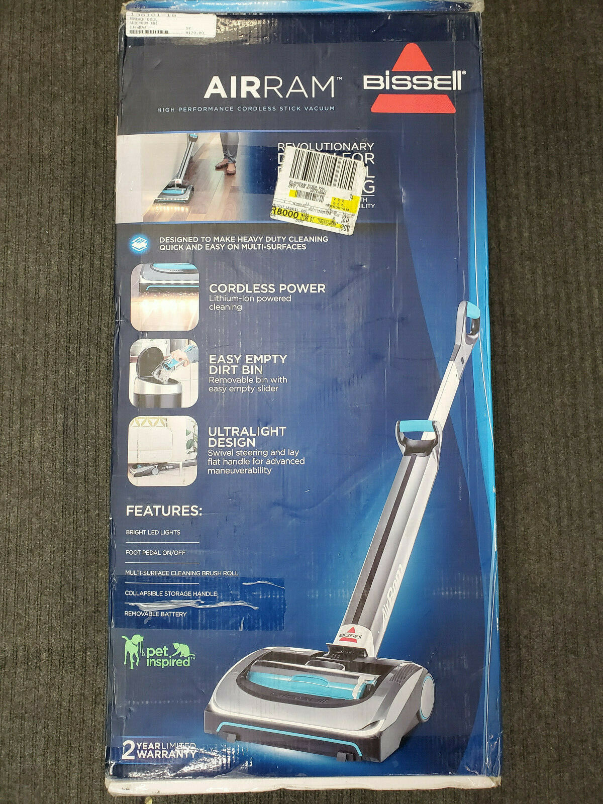Bissell Airram Cordless Upright Vacuum User Manual